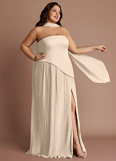 Vestido Crema Largo Tierney image8