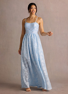 Robe Longue Bleu Poudre Amellia image3