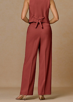 front Rowan Terrakotta Performance-Hose mit raffiniertem Gewebe