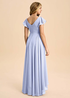 Azazie Caria Junior Lavender A-Line Pleated Chiffon Dress image2