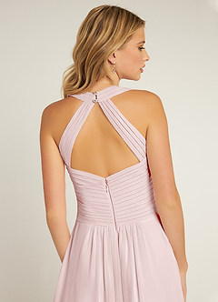 Azazie Claudia Bridesmaid Dresses Blushing Pink A-Line Sweetheart Neckline Chiffon Dress image6