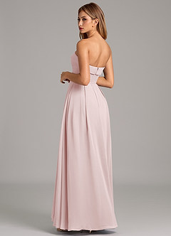 Azazie Lucienne Bridesmaid Dresses Blushing Pink Mermaid Strapless Chiffon Convertible Dress image2