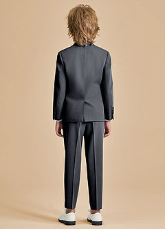 front Oliver Boys Charcoal 5-Piece Suit