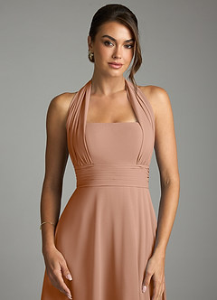 Azazie Tamira Suknie dla druhen Linia A Pofałdowany Szyfon Do ziemi Sukienka image6