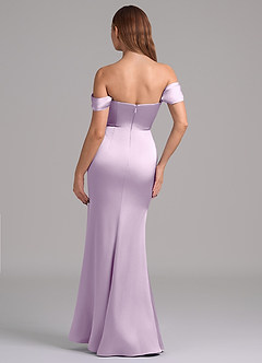 Azazie Miley Final Sale Black Mermaid Off the Shoulder Stretch Satin Convertible Dress image7