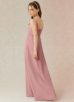 Azazie Denice Junior Dusty Rose A-Line Chiffon Dress image2