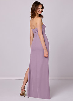 Barbie ♥ Azazie Bridesmaid Dresses Wisteria Sheath Strapless Chiffon Convertible Dress image6