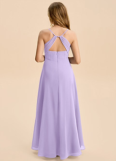 Azazie Gia Junior Lilac A-Line Pleated Chiffon Dress image2
