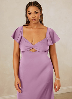 Christian Siriano Bridal for Azazie 1005 Brautjungfernkleider Etui Herzausschnitt Stretch-Satin Kleid Blauregen image14