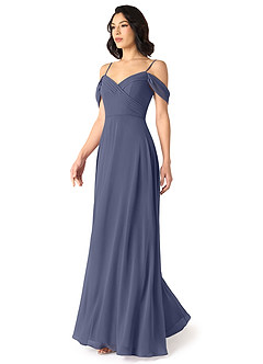 Azazie Tancie Bridesmaid Dresses Stormy A-Line Off the Shoulder Chiffon Convertible Dress image3