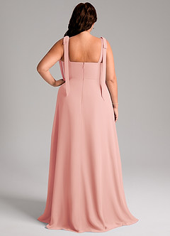 Azazie Debra Bridesmaid Dresses Rosette A-Line with Pockets Chiffon Convertible Dress image9