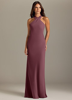 Azazie Doretta Bridesmaid Dresses Sangria Mermaid Pleated Chiffon Dress image1
