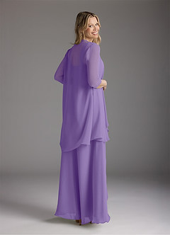 Azazie Weisz Mother of the Bride Dresses Tahiti A-Line Square Neckline Pleated Chiffon Dress image8