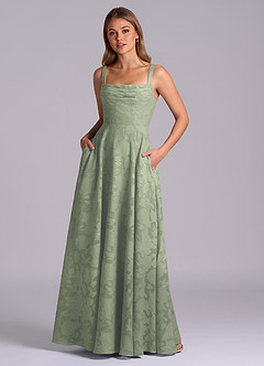 front Azazie Floral Burnout Swatch