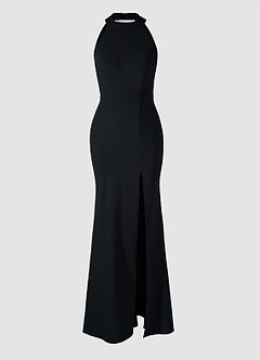 Black Jupiter Black Maxi Dress | Azazie