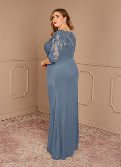 Azazie Alisondra Mother of the Bride Dresses Twilight Sheath Scoop Lace Lace Dress image10