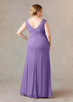 Azazie Edelin Mother of the Bride Dresses Tahiti A-Line Sweetheart Neckline Pleated Mesh Dress image9