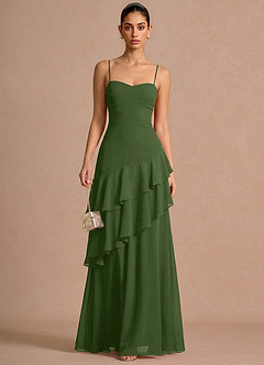 Celestia Olive Maxi Dress image1