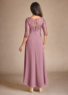 Azazie Marietta Mother of the Bride Dresses Vintage Mauve A-Line Lace Dress image3