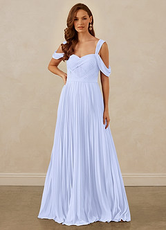 Christian Siriano Bridal for Azazie 1013 Brautjungfernkleider A-Linie Schulterfrei Chiffon Kleid Lavendel image8