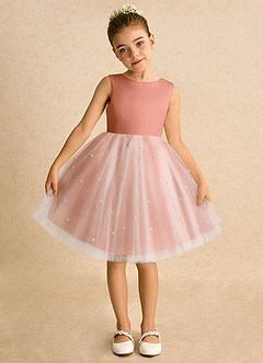 Azazie Esme Flower Girl Dresses MAI TAI Ball-Gown Bow Tulle Dress image6