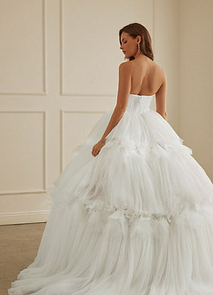 Christian Siriano Bridal for Azazie 2008 Wedding Dresses Diamond White Ball-Gown Sequins Tulle Dress image11