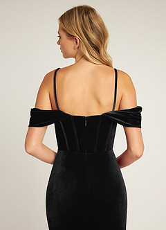 Jas Black Velvet Maxi Dress image3
