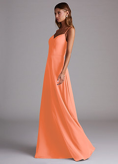 Azazie Marley Bridesmaid Dresses Sunset A-Line Off the Shoulder Chiffon Convertible Dress image6