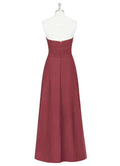 Azazie Arabella Allure Jurken voor bruidsmeisjes Converteerbaar Jurk van Chiffon met A-Lijn Sweetheart Halslijn Merlot image9