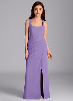 Azazie Mero Junior Tahiti Mermaid Pleated Chiffon Dress image6