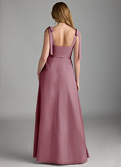 Azazie Lizet Bridesmaid Dresses Vintage Mauve A-Line Sweetheart Neckline Chiffon Dress image2