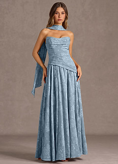 Gabriela 파우더 블루 맥시 드레스 image3