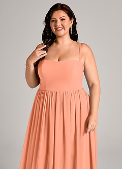 Azazie Calianna Bridesmaid Dresses Sunset A-Line Off the Shoulder Chiffon Convertible Dress image11