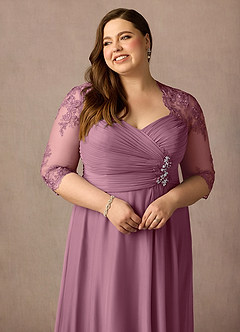Azazie Anne Mother of the Bride Dresses Vintage Mauve Sheath Sweetheart Sequins Lace Dress image17