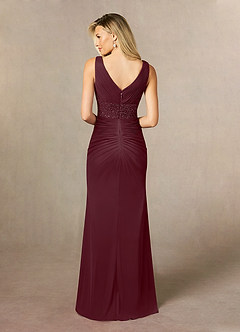 Azazie Winona Mother of the Bride Dresses Cabernet Mermaid Sequins Mesh Dress image5