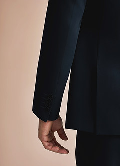 front James Navy Blue Structured Stretch Suit Jacket