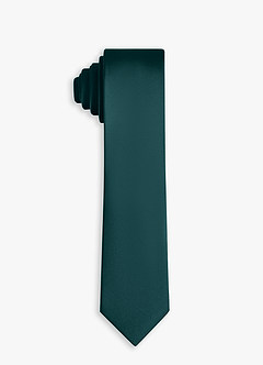 front Matching Stretch Satin Skinny Tie and Cotton Socks Set