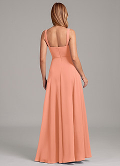 Azazie Shaude Bridesmaid Dresses Sunset A-Line Pleated Chiffon Dress image2
