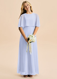 Azazie Maris Junior Vestido de Lavanda de Gasa de Corte en A image4