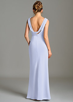 Azazie Kieryn Bridesmaid Dresses Lavender Mermaid Pleated Chiffon Dress image2