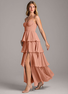 Azazie Alanna Bridesmaid Dresses MAI TAI A-Line Sweetheart Neckline Chiffon Dress image4