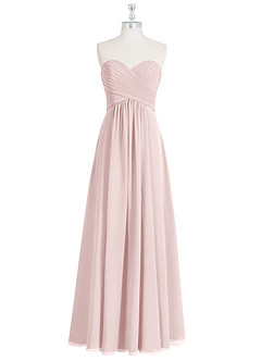 Azazie Yazmin Bridesmaid Dresses Blushing Pink A-Line Sweetheart Neckline Chiffon Convertible Dress image8