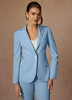 Kennedy Sky Blue Refined Weave  Performance Blazer