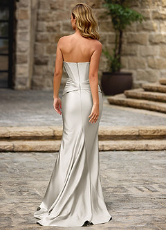Moondust White Corset Prom Dress image2
