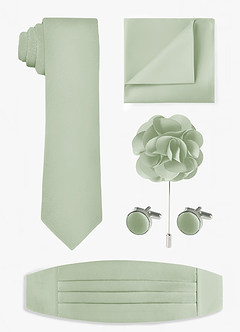 front Matte Satin Wide Tie