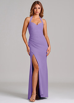 Azazie Emeria Suknie dla druhen Syrena Dekolt w kształcie serca Szyfon Do ziemi Sukienka image3