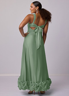 Barbie ♥ Azazie Slutrea Klänning av A-Line i Stretch Satin med fickor Bermuda image9