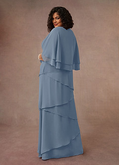 Azazie OHara Mother of the Bride Dresses Twilight A-Line V-Neck Chiffon Dress image11