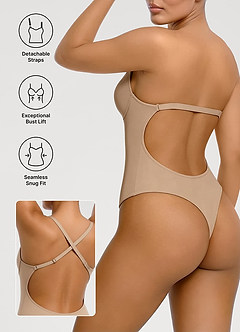 front Olkaimeton kuppimainen saumaton stringibody