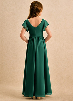 Azazie Milly Girls Formal Flower Girl Klänningar Klä A-Line i Chiffong Plisserad image2